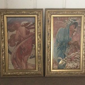 Pair of Alphonse Mucha Prints